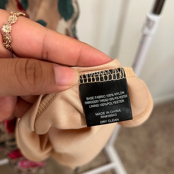 Sam Edelman V- Neck Floral Prom wedding guest Women’s 12 embroidered midi dress - Picture 6 of 7